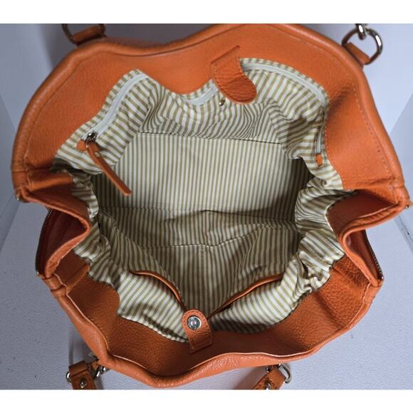 Kate Spade Andee Cobble Hill Satchel Pebble Leather Orange - Picture 10 of 12